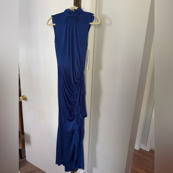 PatBO Metallic High Neck Beautiful Midi Dress - Picture 4 of 6